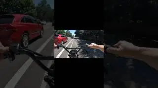 35MPH In Bike Lane... Equal To Traffic Speed! #ebike #car #road #rider #speed #fyp #shorts