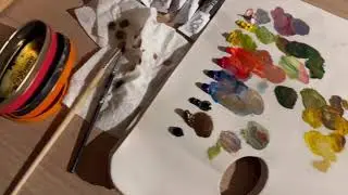 MAKING ART ALL WEEKEND || acrylic, oil and ink