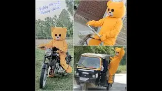 Teddy Bear Funny Prank Dance On Road / Mr Crazy Teddy