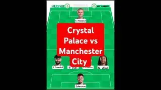 crystal palace vs Manchester City starting lineup #shortsvideo #sports #manchestercity