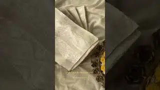 Pure Linen Unstitched Suit Set | Natural White & Beige | Elegant Wedding Outfit Ideas 2025