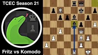Amazing Fight Between Fritz and Komodo | Fritz 18 vs Komodo 10 | TCEC Season 21-Cup 9 Testing
