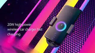 ZMI 20W Wireless Charging Bracket Mount + 27W 2xUSB Type A Port Car Charger