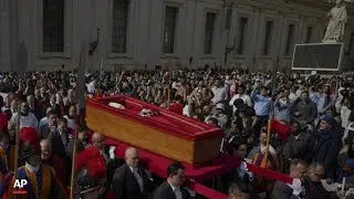 Pope's coffin moved to St. Peter's Basilica for 3 days of mourning