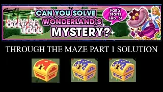 KHUX (NA) - WONDERLAND MYSTERY MAZE SOLUTION (iOS/Android)