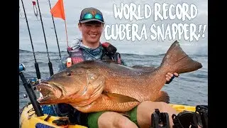 WORLD RECORD Cubera Snapper | Kayak Fishing Panama