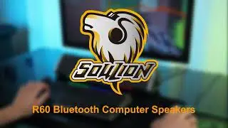 SOULION R60 Bluetooth Computer Speakers, USB Plug-N-Play PC Speakers with LED Dynamic Light