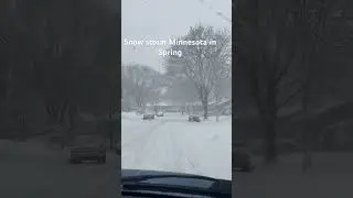 Minnesota snow storm  in spring 2024
