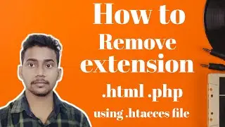 || How to remove .html .php extension from url || how to remove .html extension with .htaccess file🔥