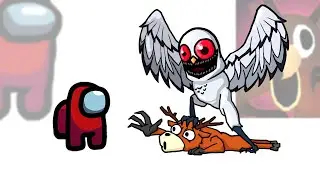 Mini Crewmate Kills Creepy 99 Nights in the Forest 'The OWL' | Among Us