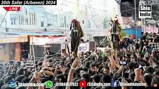 Alam e Mubarak Procession 2024 | Juloos-e-Arbaeen, From Hyderabad, India | 20th Safar 2024