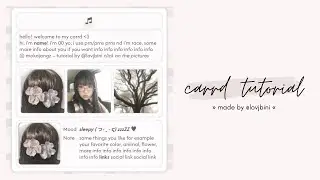 pretty & with text animations carrd tutorial &mdash; &copy; mokajangz