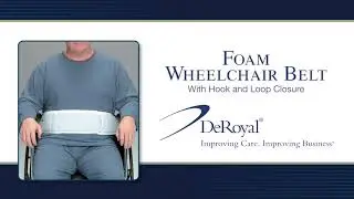 How to use Foam Wheelchair Belt with Hook & Loop closure?