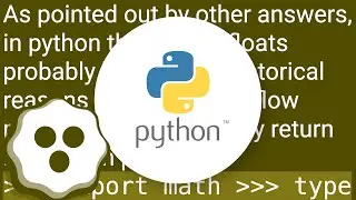 Why do Python's math.ceil() and math.floor() operations return floats instead of integers?