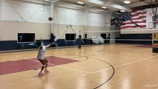 Fall training/ hitting and serving 