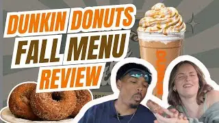 DUNKIN FALL MENU REVIEW **with WHO KNOWS EACH OTHER BETTER game! 