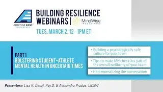 Building Resilience Webinar (Part I): Bolstering SA Mental Health in Uncertain Times