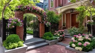 Garden Gate & Arch Elegance | Sculptural Topiary Front Yard Ideas for Luxury Landscape Design