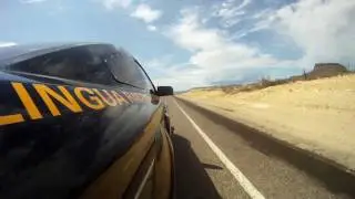Cruising the Texas desert in John Albani's custom 
