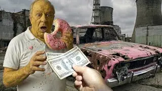 Restoring Burnt SIMPSONS CAR| $500 DEAL |FULL ASMR PROCESS