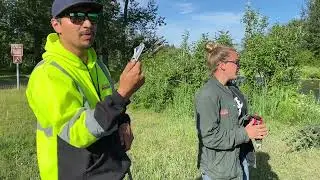 Anchor River June 2022 spruce tree revetment installation -- Step 1 How to install and anchor cables