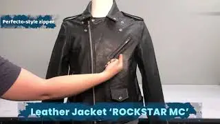 Renegade Classics Leather Motorcycle Jacket 'ROCKSTAR'