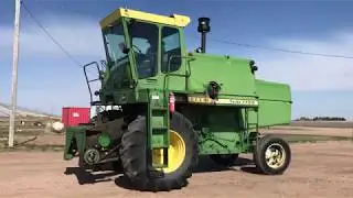 BigIron Online Auction, John Deere 7700 Combine Made Into Swather, Sells May 30, 2018