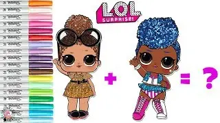 LOL Surprise Dolls Coloring Book Mash UP Boss Queen and Independent Queen become Independent Boss