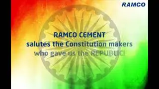 Ramco Cements salutes the Constitution makers who gave us the Republic. Mr.A V Dharmakrishnan, CEO