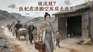 《被流放？医妃虐渣搬空库房去逃荒》成书中傻叉女配，开局差点喂了狼，还悲催的发现正在流放的路上！ 地狱开局啊？那不能够！ #有声漫画#穿越#爽文#种田#逃荒