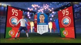 OMG 95 RONALDO PACKED + TWO HUGE WALKOUTS!! WORLD CUP MODE FIFA 18 PACK OPENING