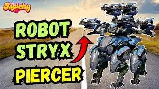 WR Test Server - New *Camper* Robot STRYX + Weapons PIERCER | War Robots Gameplay