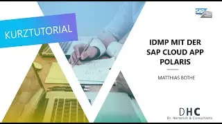 IDMP mit der SAP Cloud App Polaris