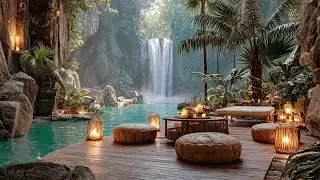 Soothing Environmental Sounds | Forest Waterfall & Birds for Stress Reset
