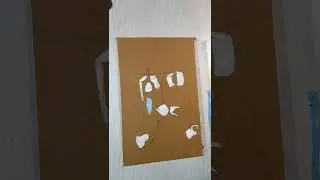 Painting on brown paper painting socks #shorts #shortvideo #painting #acrylicpainting