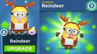 Minion Rush Reindeer minion Upgrade Level 9 gameplay walkthrough ios android