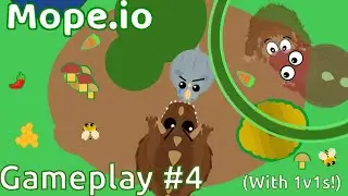 Mope.io Gameplay | Replay | Funny and Unlucky moments | Rhino Cornered!