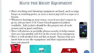 Water Safety Training