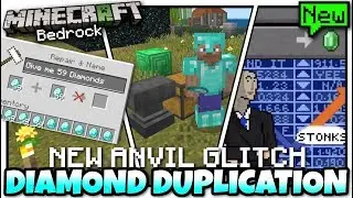 Minecraft Bedrock💎 ANVIL DUPLICATION GLITCH 💎💎💎 Tutorial 💎 PS4 , MCPE , Xbox , Windows & Switch