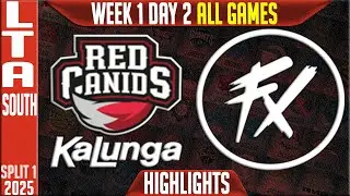 RED vs FX7M Highlights ALL GAMES | LTA South W1D2 26-01-25 Split 1 | Red Kalunga vs Fluxo