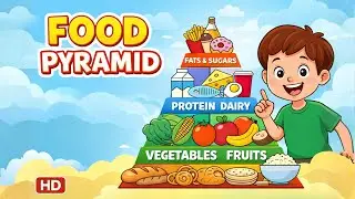 Balanced Diet : The Food Pyramid Explained | Kids Learning Video