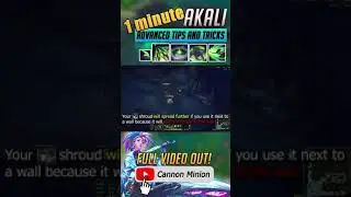 1 Minute of Akali Tips & Tricks - YOU PROBABLY DIDN'T KNOW! (part 3) #shorts