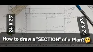 How to draw a SECTION of basic Plan? | Plan ka Section kaise draw karein? | In Hindi