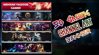 Top 50 Gaming Channel Art Banner Templates | Gaming Templates | Gaming Channel Banner YouTube Banner