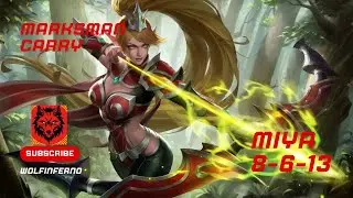 Miya Gameplay 8-6-13 | Mythic Ranked Gameplay #Miya Carry Queen #MLBB #mobilelegends