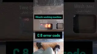 C8 error code in hitachi washing machine /#c8error #hitachimachine#errorcodec8