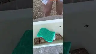 Drilling a hole in a cermanic rooster