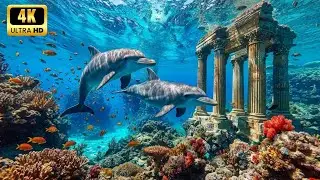 Explore Ocean Wonders 4K 🌊  Amazing Sea Animals 🐠 Crystal-Blue Underwater Scenes & Relaxing Ambience