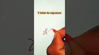 Vidhya name signature style ✍️ | V letter ke signature style #signature #viral #trending #shorts
