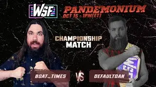 Boat Times Calls out The Monster to WSF Championship Match!  | World Snap Federation